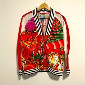 adidas Originals X Rita Ora Dragon Print Track Jacket S23579 Size Small Rare DS